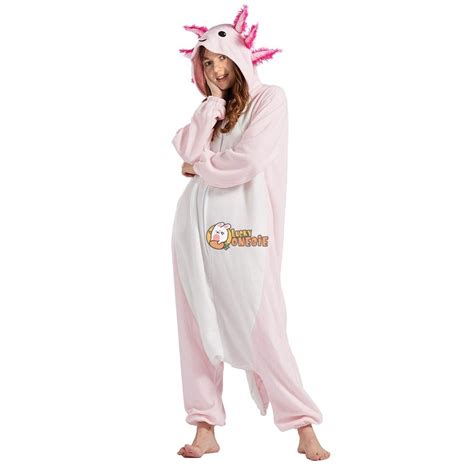 Axolotl Onesie Pajamas For Adults Cute Halloween Costume Ideas