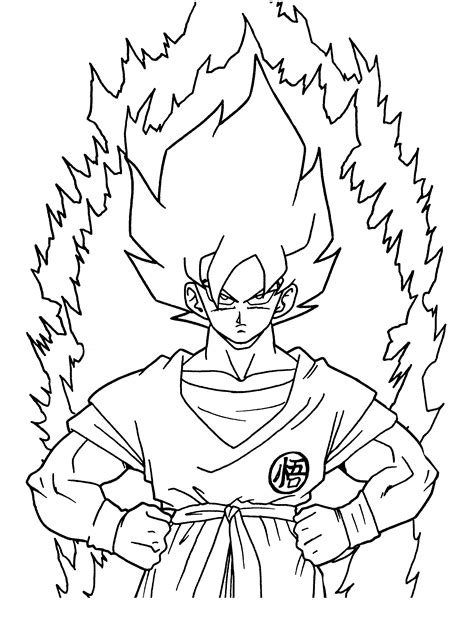 74 dragon ball z printable coloring pages for kids. Free Printable Dragon Ball Z Coloring Pages For Kids