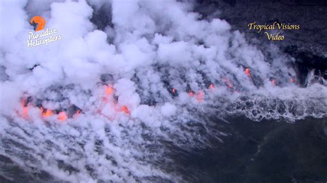 Video Lava Ocean Entry Cracks Foreshadow Delta Collapse