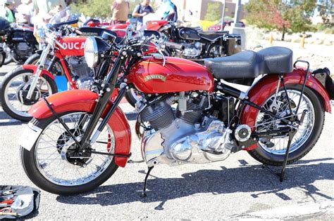 Oldmotodude 1952 Vincent Rapide Model C On Display At The 2018