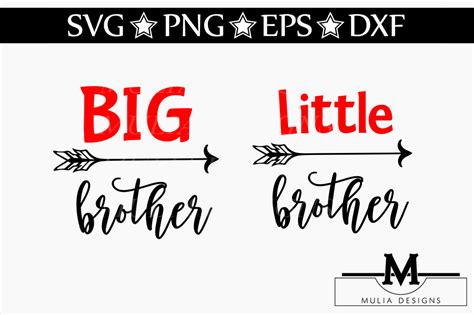 Big And Little Brother SVG By Mulia Designs | TheHungryJPEG.com