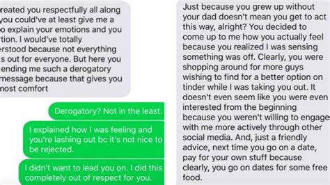 Woman Decides Not To Ghost Date Guy Still Gets Salty