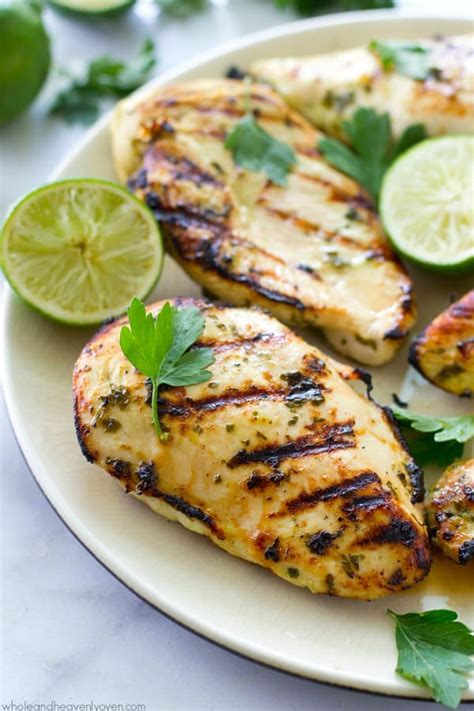 This cilantro lime chicken recipe is an easy yet impressive dinner or lunch that's full of flavor and color. Cilantro-Lime Marinated Grilled Chicken