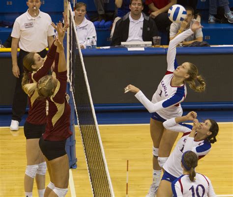 Photo Gallery Kansas Volleyball Vs Denver At Allen Fieldhouse News Sports Jobs