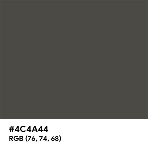 Umbra Grey Ral Color Hex Code Is 4c4a44