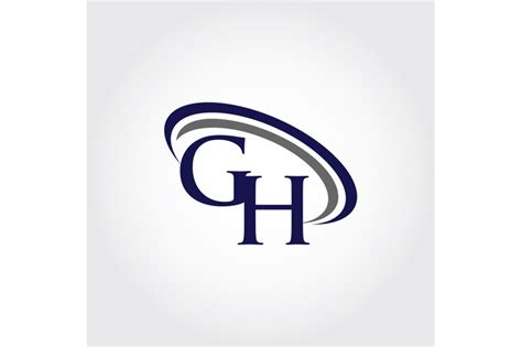 Monogram Gh Logo Design By Vectorseller