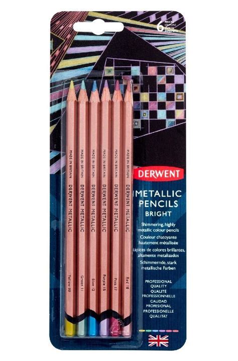 Buy Derwent Professional Metallic Colour Pencil Sets Non Soluble