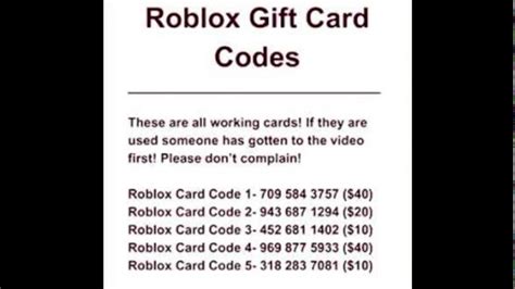 Redeem Roblox Card Codes 2021