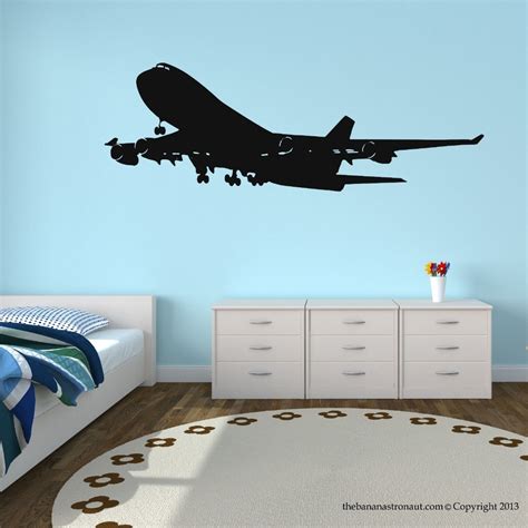 Airplane Vinyl Wall Decal Decor Easy Removable Plane Mural Art Wall
