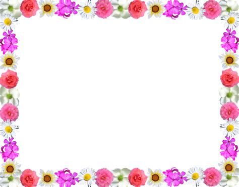 Flower Border Design Clip Art Library