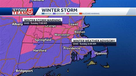 Winter Storm Warnings For Parts Of Mass As Weekend Storm Arrives