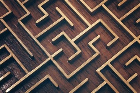 Wooden Maze Labyrinth 777851 Textures Design Bundles Wood