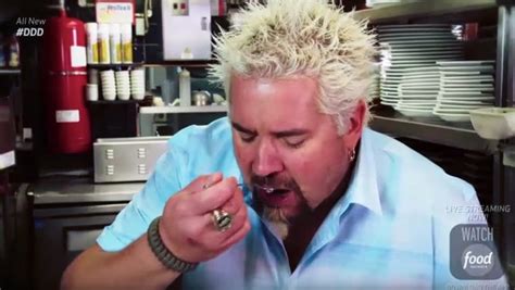 Guy Fieri Eating With Johnny Cashs Hurt As The Soundtrack Works