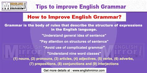 Learn English Grammar Online Free English Mirror