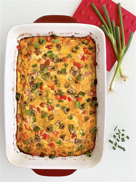 Veggie And Cheese Egg Casserole Dietetic Directions Dietitian