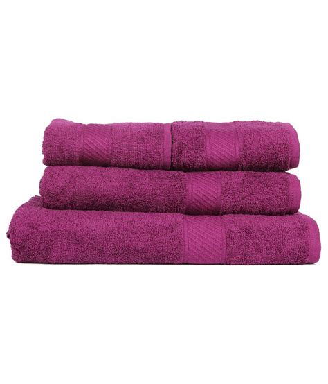 Trident Deep Purple 4 Pcs Couple Bath Towels Set Buy Trident Deep Purple 4 Pcs Couple Bath