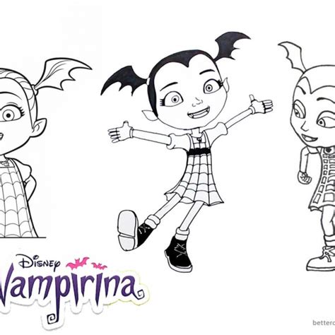 Cute Vampirina Coloring Pages Batty Free Printable Coloring Pages