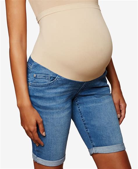Motherhood Maternity Cuffed Denim Shorts And Reviews Maternity Women