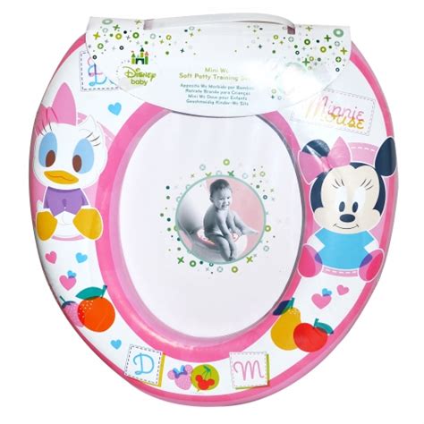 Disney Minnie Mouse Pink Kids Padded Toilet Seat Soft Potty Training