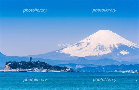 富士山と江ノ島 写真素材 4480263 フォトライブラリー Photolibrary