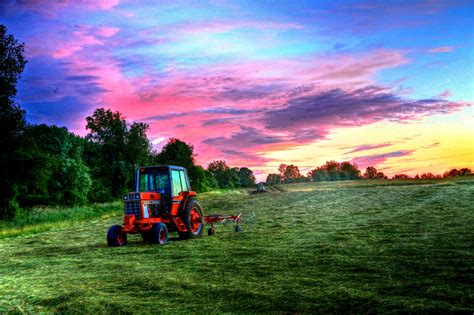 Mount Vernon Ohio Farm Field Sunset Photo Taken By Knox County Ohio