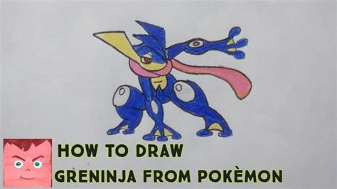 How To Draw Greninja Pokemon Step By Step Youtube