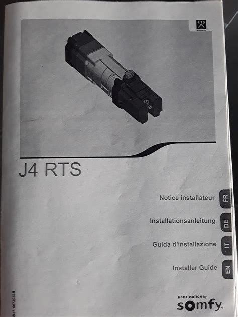 Cette manipulation peut être réalisée avec 1. Problème télécommande BSO somfy mod/var t1 rts - Avec ...