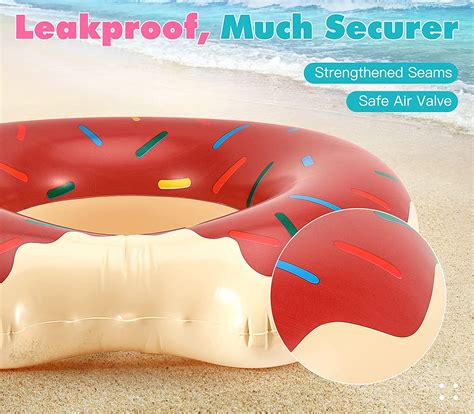 Heysplash Inflatable Swim Rings 2 Pack Funny Beach Floaties Swim
