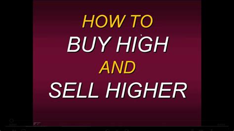 How To Buy High And Sell Higher With Steven Primo Youtube