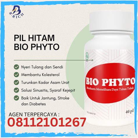 Agen Pil Hitam Bio Phyto Obat Nyeri Sendi — 08112101267 By Emul