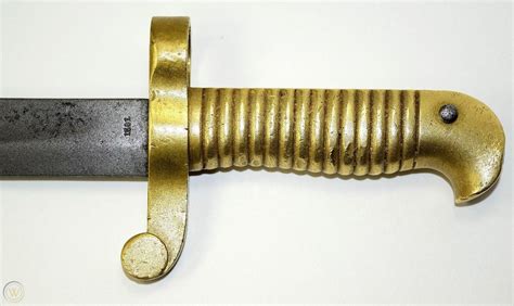 Original Brass Civil War Saber Bayonet 1861 Colt Mississippi Rifle