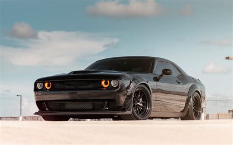 Download 3840x2400 Dodge Challenger Srt 2019 Black Car 4k Wallpaper