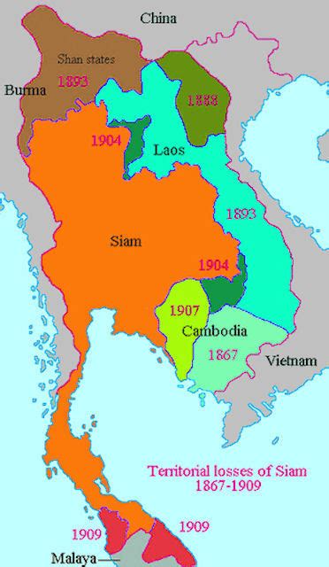 Thailand History Map