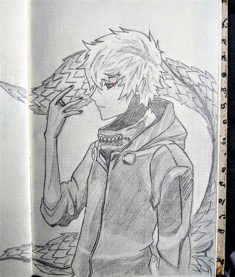 My Last Tokyo Ghoul Drawing Of The Month And What Better Way To End