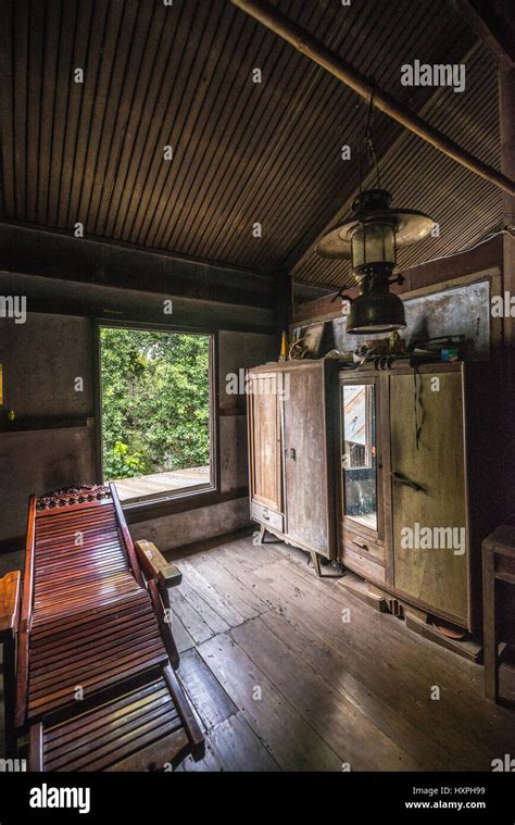 Interior Of The Traditional Khmer House In The Battambang Stock Photo