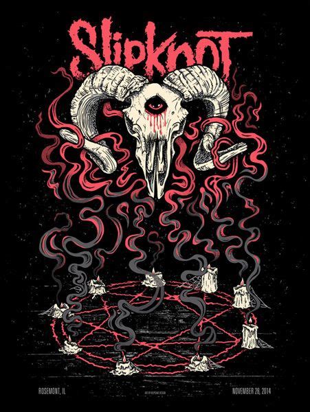 Slipknot Keepsake Design 2014 Rock Posters Gig Posters Concert Posters Metal Posters