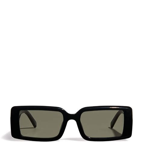 Le Specs Black Rectangular Impeccable Sunglasses Harrods Uk