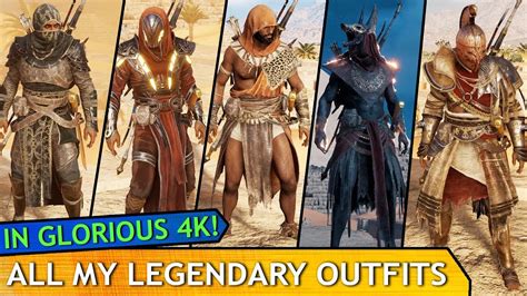 Assassin S Creed Origins All My Legendary Outfits So Far 4k
