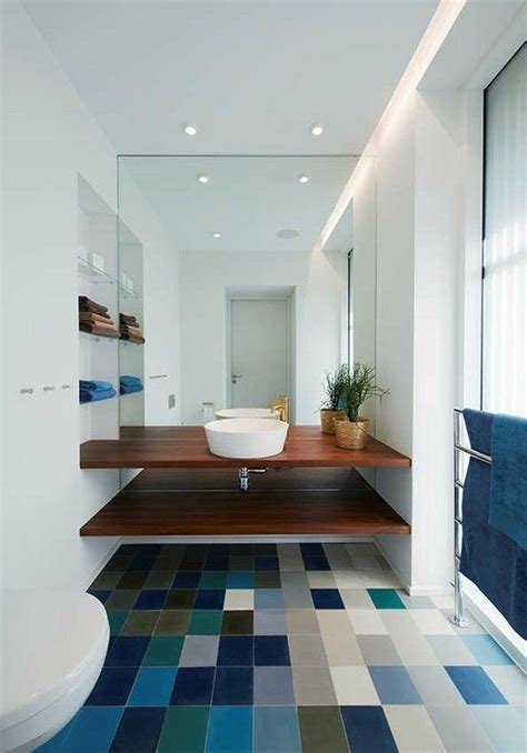 If you're really fancy, why not add a chandelier? Top 55 Modern Bathroom Upgrade Ideas and Designs ...