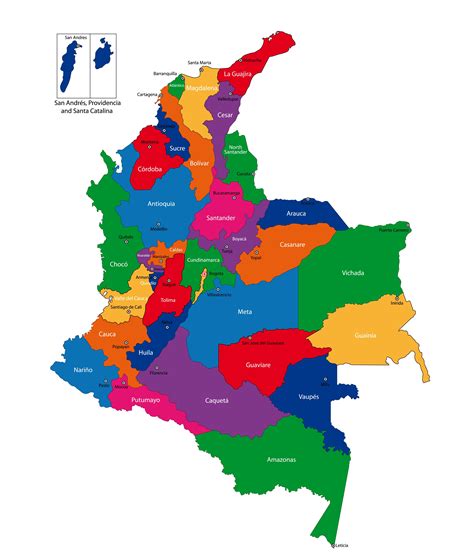 Mapa Politico De Colombia Departamentos Y Capitales Juegos De
