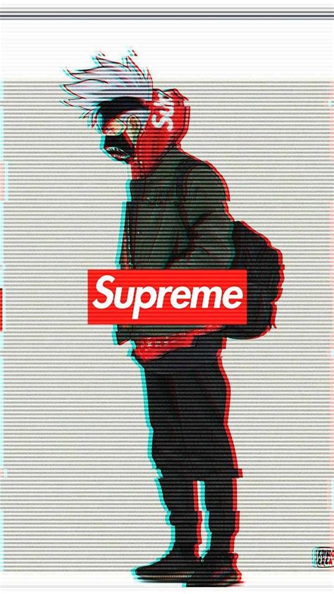 Supreme Glitch Anime Black Wallpapers Wallpaper Cave