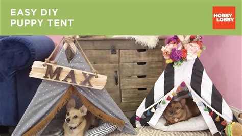Easy Diy Puppy Tent Hobby Lobby® Youtube