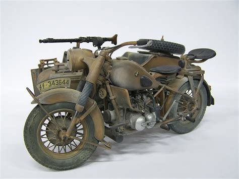 Mr gregory and mr michał buczkom. BMW R75 motorcycle --- Nazi Germany WWII : pics