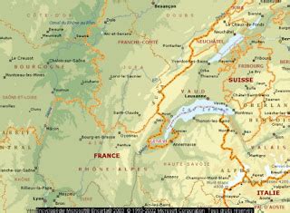 L'endroit est également connu pour son microclimat ; Carte Frontiere France Suisse