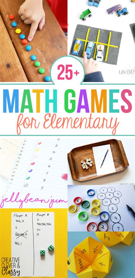 25 Fun Diy Math Games For Elementary Students