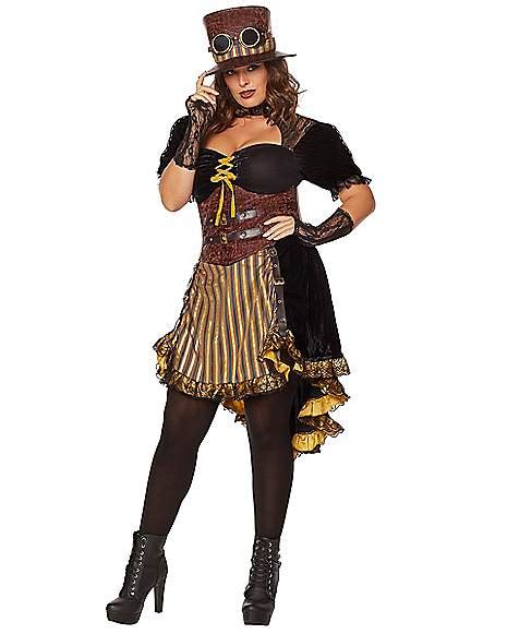 Adult Steampunk Lady Plus Size Costume Spencers