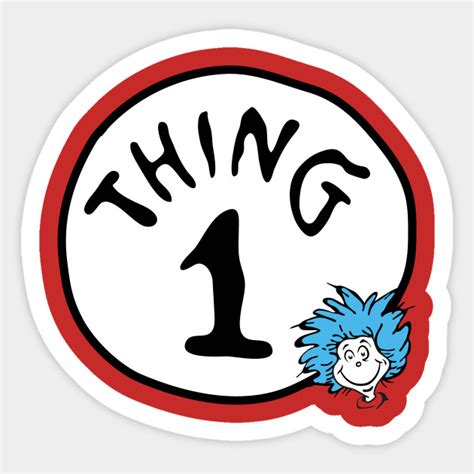 Thing 1 Printable Decal Printable Word Searches