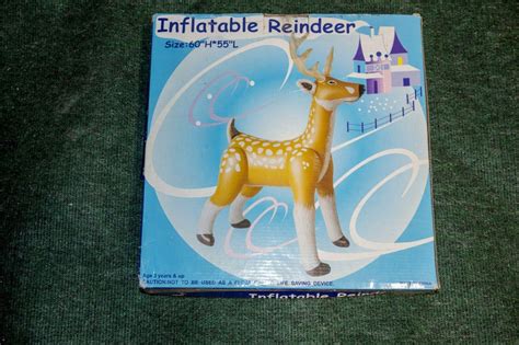 Jet Creations Inflatable Standing Deer Reindeer Inflatable New In Box 3776528101