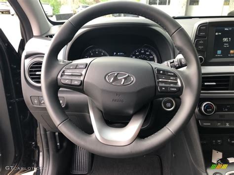 2018 Hyundai Kona Limited Gray Steering Wheel Photo 127239862