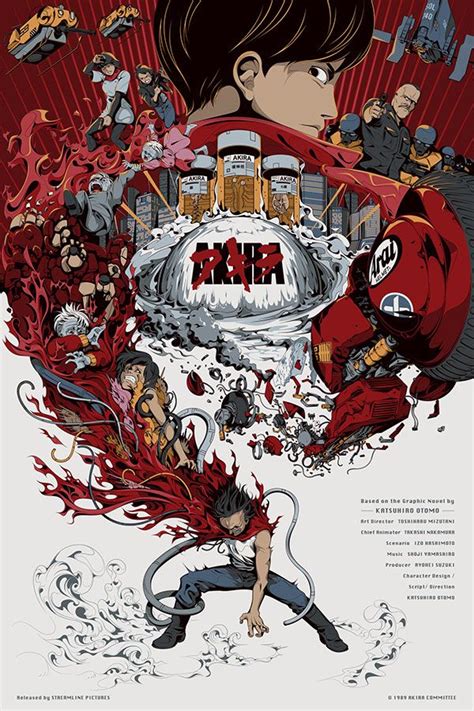 Akira Explode Akira Poster Akira Anime Poster Art